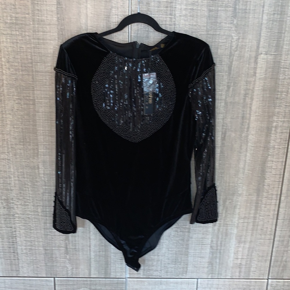 Boohoo Premium Plus Molly Velvet Bodysuit
